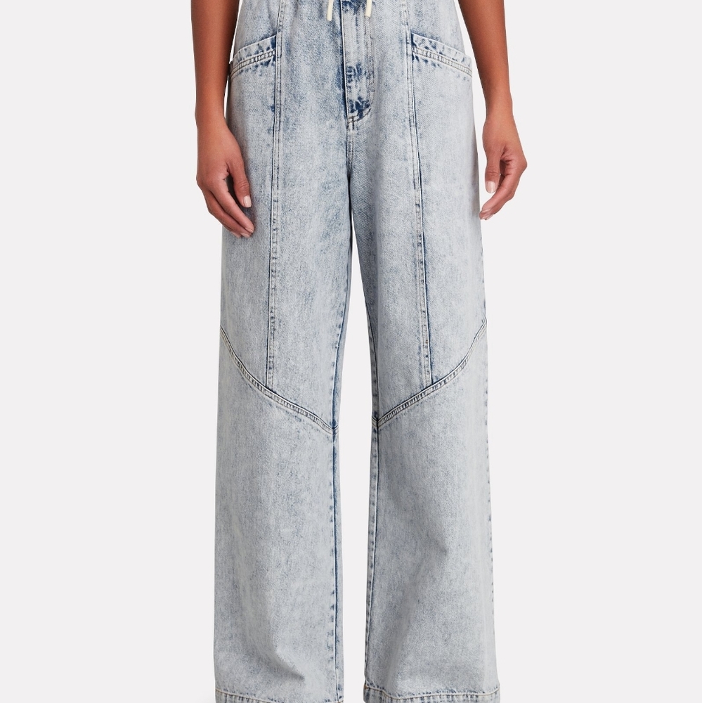 Sea New York Dax Wide Leg Paperbag Jeans